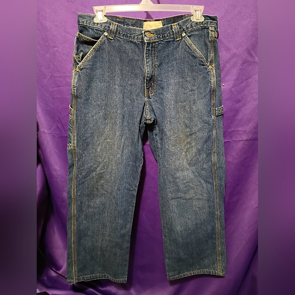 Red Camel Men's Dark Blue Relaxed Fit Denim Jeans